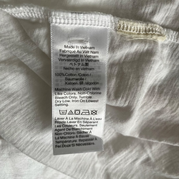 MADEWELL - Whisper Cotton Rib Crewneck Classic White T-Shirt - Plus 3X - Picture 7 of 8